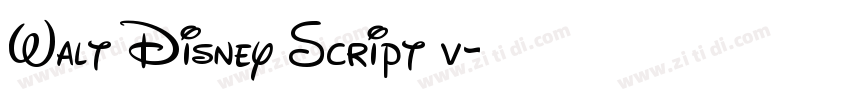 Walt Disney Script v字体转换